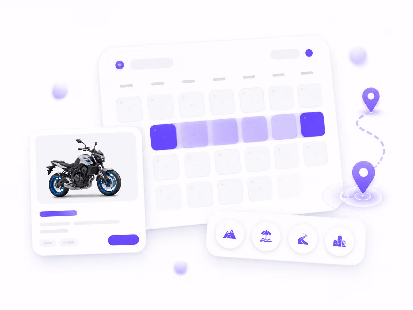 Calendrier de disponibilités pour choisir les dates de location
